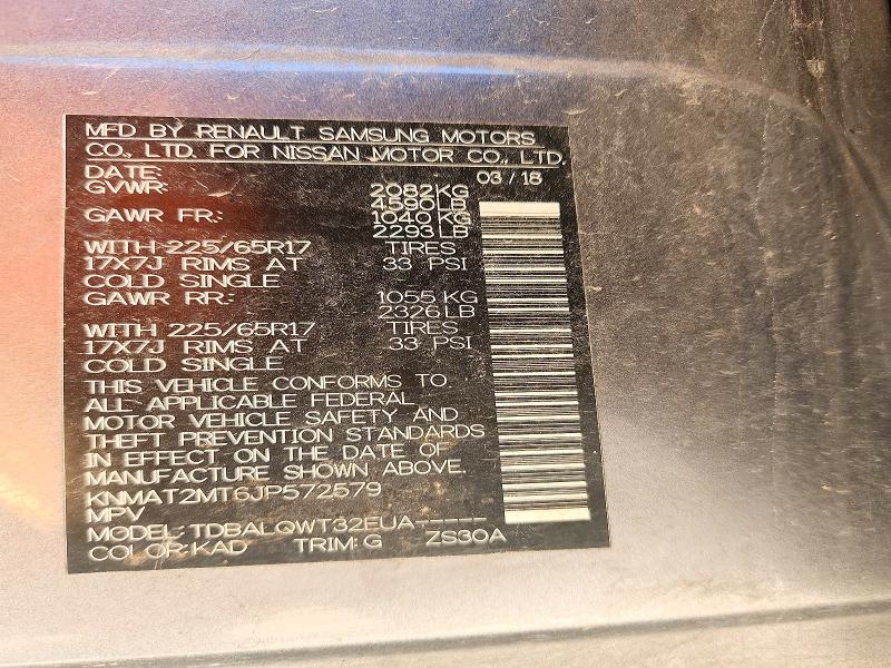 Продажа на аукционе авто 2018 Nissan Rogue, vin: KNMAT2MT6JP572579, номер лота: 71407176