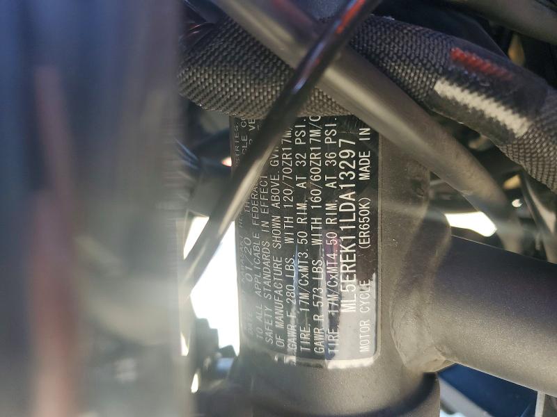 Продажа на аукционе авто 2020 Kawasaki Er650, vin: ML5EREK11LDA13297, номер лота: 71242496