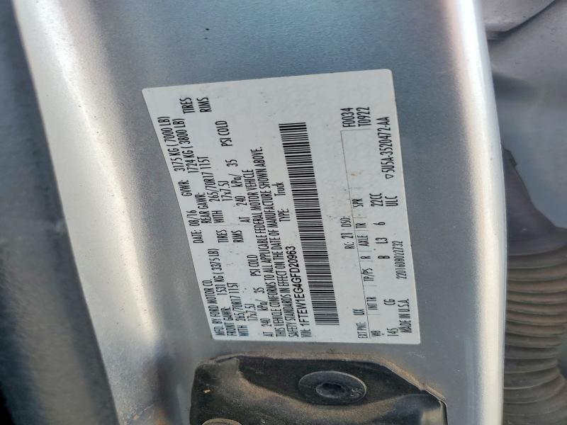 Продаж на аукціоні авто 2016 Ford F150, vin: 1FTEW1EG4GFD20963, номер лоту: 71184196