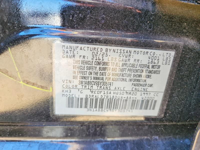 Продажа на аукционе авто 2025 Nissan Sentra, vin: 3N1AB8CV9SY305741, номер лота: 70785856
