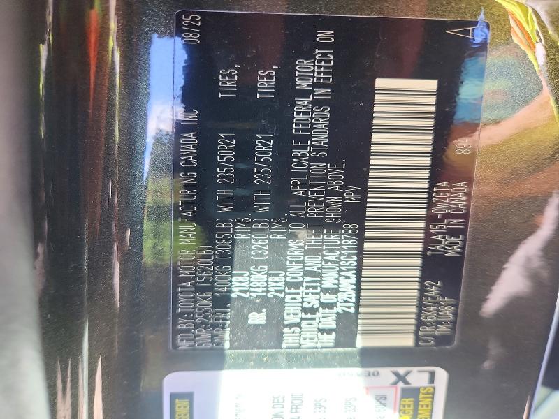 71052606 :رقم المزاد ، 2T2BAMCA1SC118788 vin ، 2025 Lexus Rx 350 مزاد بيع
