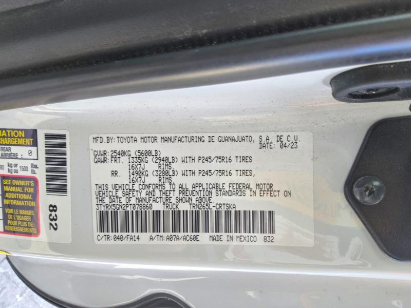 Продажа на аукционе авто 2023 Toyota Tacoma, vin: 3TYRX5GN2PT078860, номер лота: 71834486