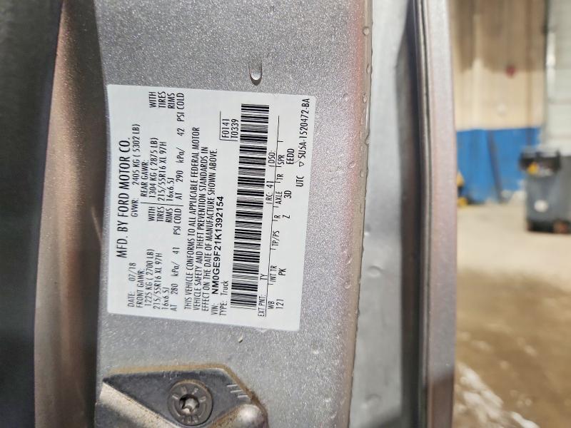 65188666 :رقم المزاد ، NM0GE9F21K1392154 vin ، 2019 Ford Transit Connect مزاد بيع