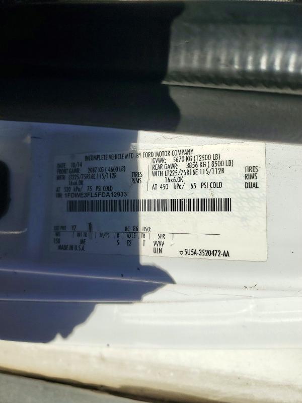 Продаж на аукціоні авто 2015 Ford Econoline, vin: 1FDWE3FL5FDA12933, номер лоту: 72585086