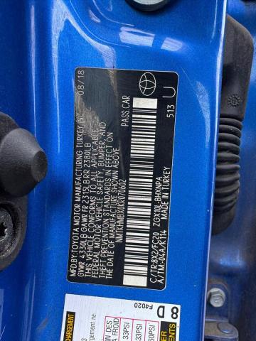 Aukcja sprzedaży 2019 Toyota C-hr, vin: NMTKHMBX0KR070602, numer aukcji: 71532916
