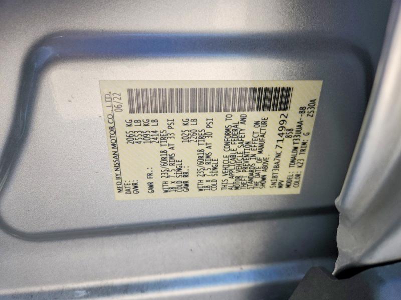 Продаж на аукціоні авто 2022 Nissan Rogue, vin: 5N1BT3BA7NC714992, номер лоту: 71050896