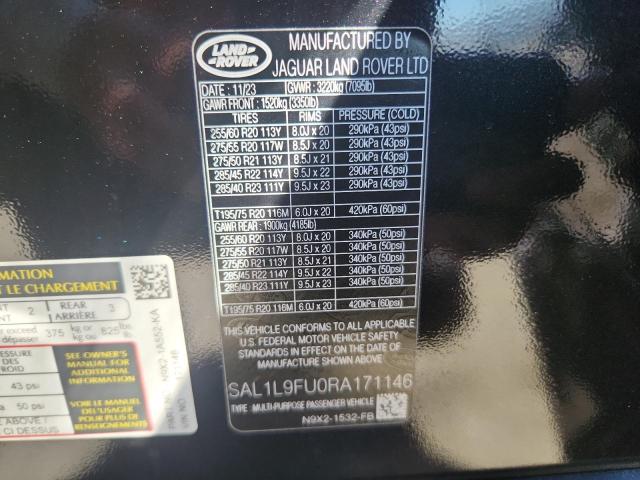 Aukcja sprzedaży 2024 Land Rover Range Rover Sport, vin: SAL1L9FU0RA171146, numer aukcji: 72315026