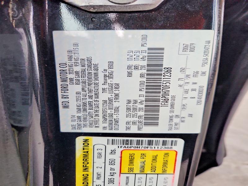 2015 Ford Fusion მანქანა იყიდება აუქციონზე, vin: 1FA6P0H70F5112368, აუქციონის ნომერი: 71569756