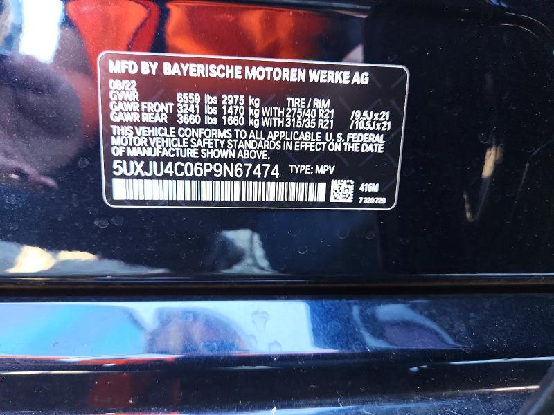 Продаж на аукціоні авто 2023 Bmw X5, vin: 5UXJU4C06P9N67474, номер лоту: 72627656