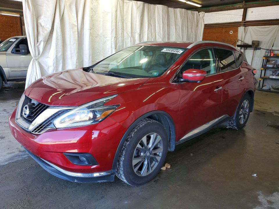 70938456 :رقم المزاد ، 5N1AZ2MH3JN103550 vin ، 2018 Nissan Murano مزاد بيع