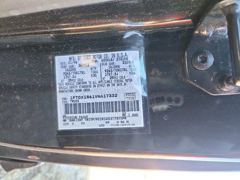 Aukcja sprzedaży 1997 Ford F150, vin: 1FTDX1861VNA17332, numer aukcji: 72895076