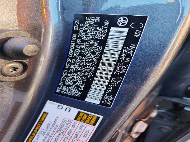 2021 Toyota Prius Prime მანქანა იყიდება აუქციონზე, vin: JTDKAMFP7M3188926, აუქციონის ნომერი: 71776976