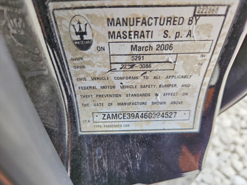 Продажа на аукционе авто 2006 Maserati Quattroporte, vin: ZAMCE39A460024527, номер лота: 71513626