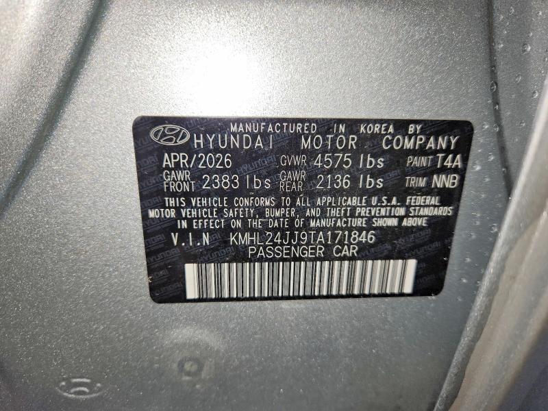 Aukcja sprzedaży 2026 Hyundai Sonata Hybrid, vin: KMHL24JJ9TA171846, numer aukcji: 71532706