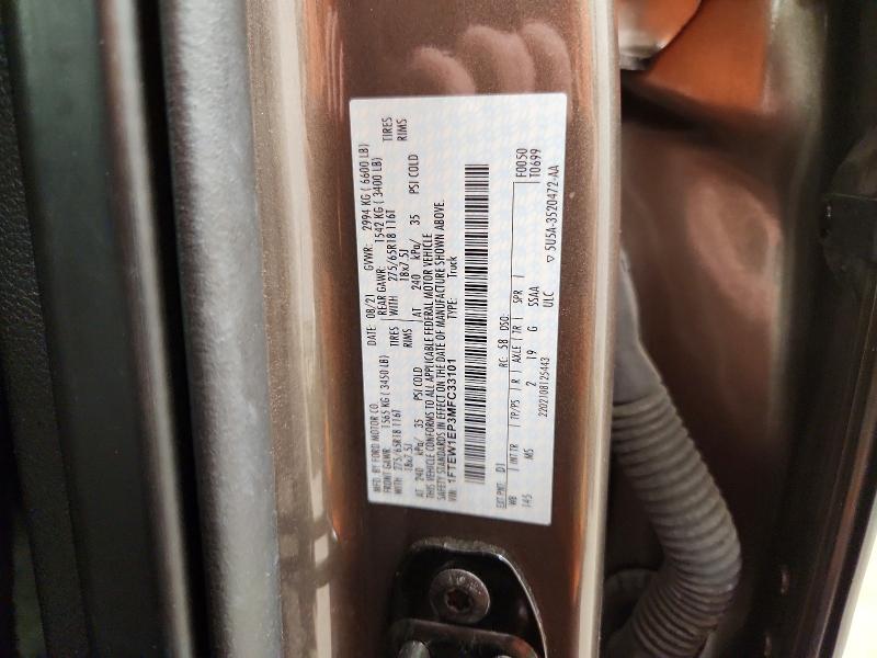 Продажа на аукционе авто 2021 Ford F150, vin: 1FTEW1EP3MFC33101, номер лота: 71165106
