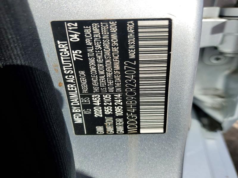 Продаж на аукціоні авто 2012 Mercedes-benz C, vin: WDDGF4HB9CR234072, номер лоту: 72431736