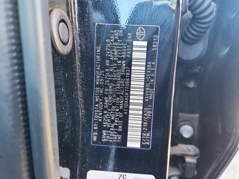 Продаж на аукціоні авто 2026 Toyota Camry, vin: 4T1DAACK1TU661837, номер лоту: 72137756