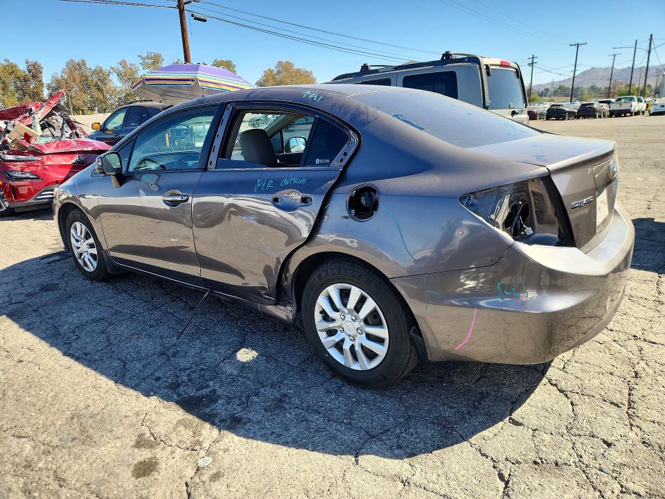 2012 Honda Civic მანქანა იყიდება აუქციონზე, vin: 19XFB2F55CE387353, აუქციონის ნომერი: 72341366