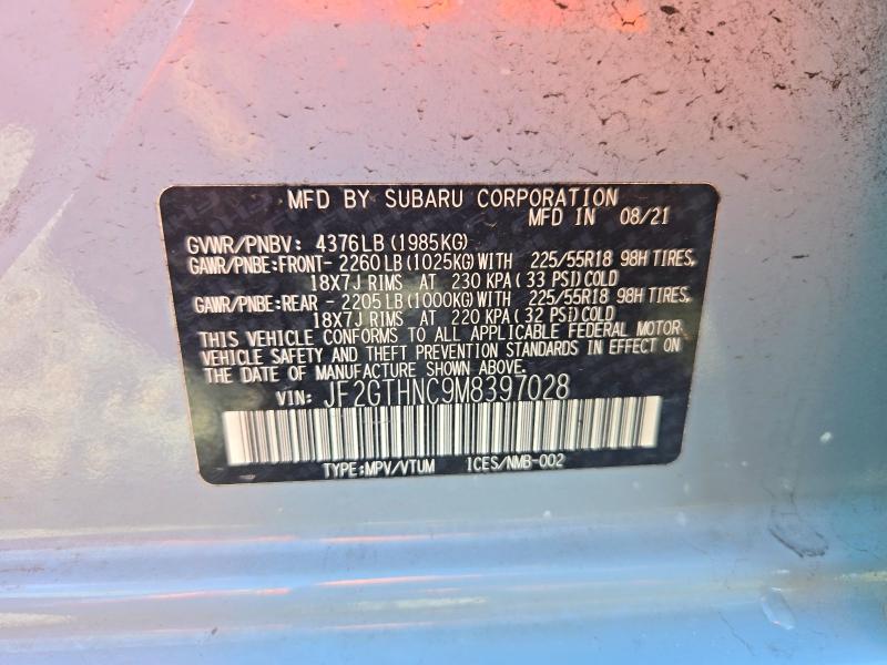 Продажа на аукционе авто 2021 Subaru Crosstrek, vin: JF2GTHNC9M8397028, номер лота: 71186696