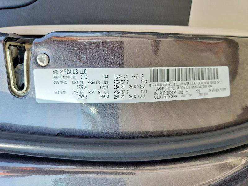 69069736 :رقم المزاد ، 2C4RC1BG9LR113180 vin ، 2020 Chrysler Pacifica مزاد بيع
