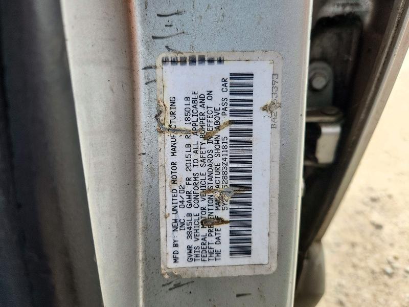 Aukcja sprzedaży 2003 Pontiac Vibe, vin: 5Y2SL62883Z411815, numer aukcji: 74743996
