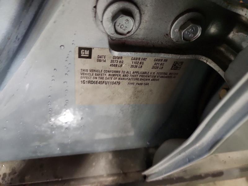 Продаж на аукціоні авто 2015 Chevrolet Volt, vin: 1G1RD6E45FU110479, номер лоту: 72003656