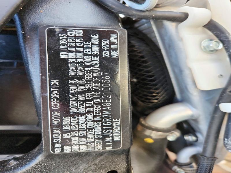 Aukcja sprzedaży 2014 Suzuki Gsx-r750, vin: JS1GR7MA8E2100367, numer aukcji: 73125146