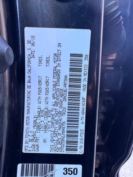 Продаж на аукціоні авто 2018 Toyota Tacoma, vin: 3TMDZ5BN2JM048756, номер лоту: 73183816