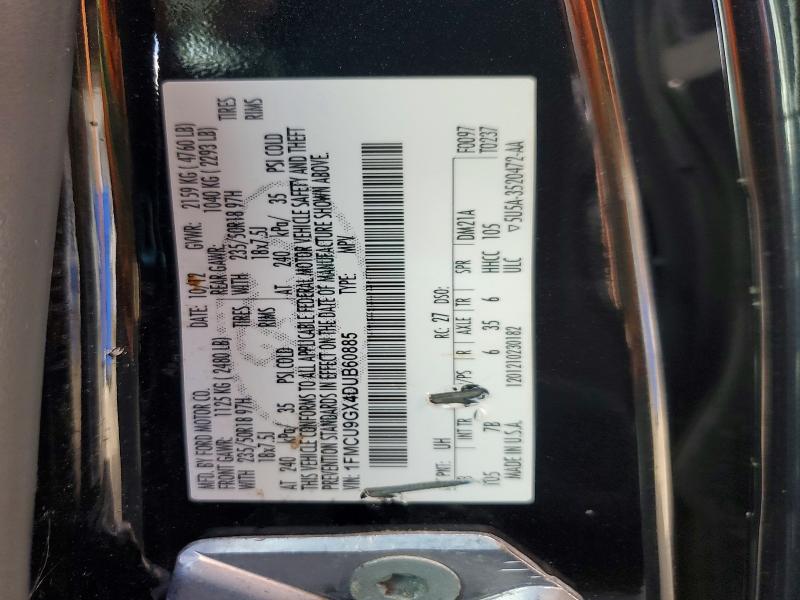 72726426 :رقم المزاد ، 1FMCU9GX4DUB60885 vin ، 2013 Ford Escape مزاد بيع