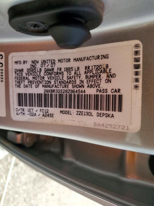 Aukcja sprzedaży 2008 Toyota Corolla, vin: 1NXBR32E28Z964544, numer aukcji: 71312986