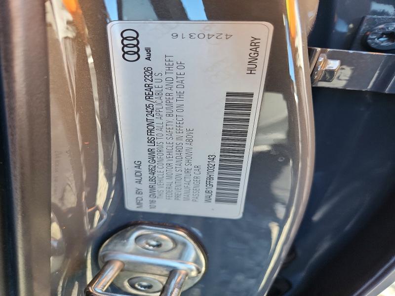 Продажа на аукционе авто 2017 Audi S3, vin: WAUB1GFF8H1032143, номер лота: 71764086