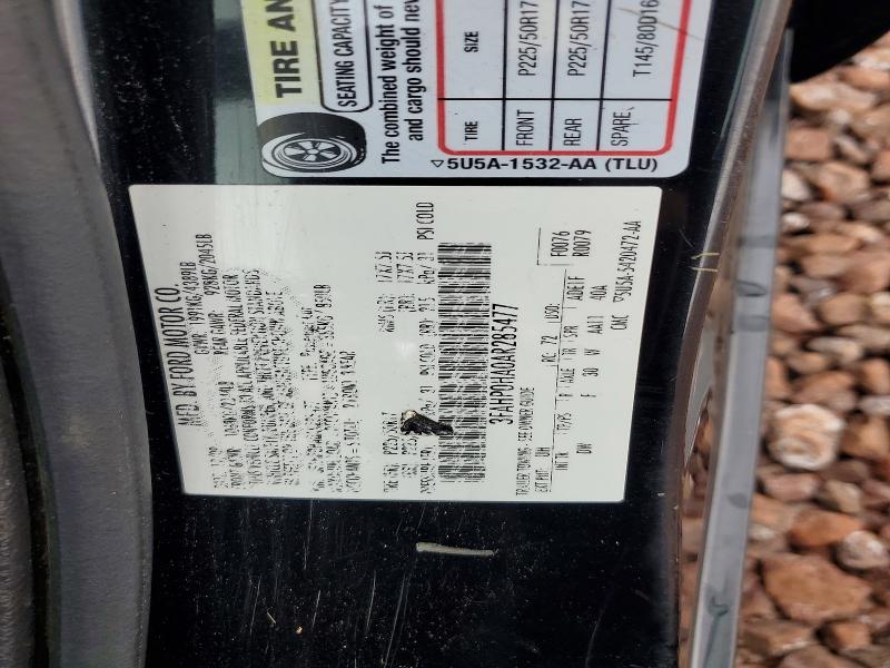 2010 Ford Fusion მანქანა იყიდება აუქციონზე, vin: 3FAHP0HA0AR285477, აუქციონის ნომერი: 72546166