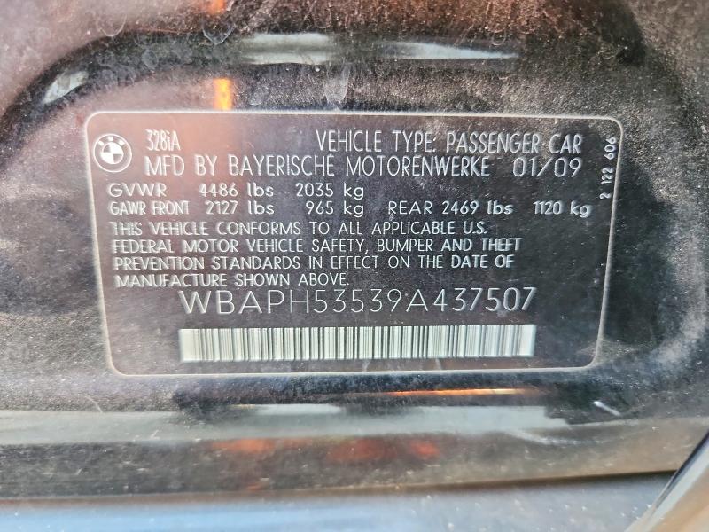 Aukcja sprzedaży 2009 Bmw 328, vin: WBAPH53539A437507, numer aukcji: 71887636