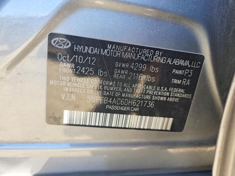 Продажа на аукционе авто 2013 Hyundai Sonata, vin: 5NPEB4AC6DH621736, номер лота: 71563656