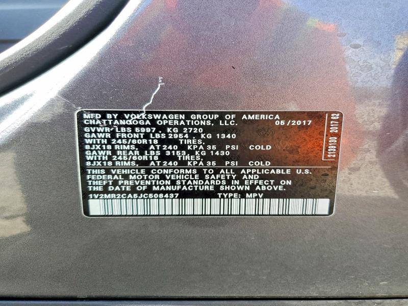 Продаж на аукціоні авто 2018 Volkswagen Atlas, vin: 1V2MR2CA5JC508437, номер лоту: 71423076