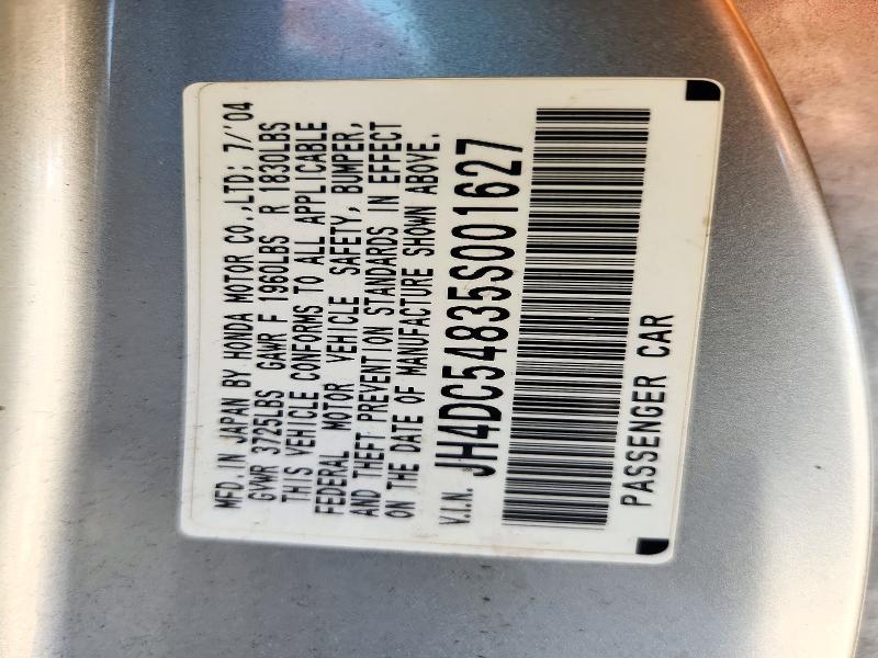 2005 Acura Rsx მანქანა იყიდება აუქციონზე, vin: JH4DC54835S001627, აუქციონის ნომერი: 71692856