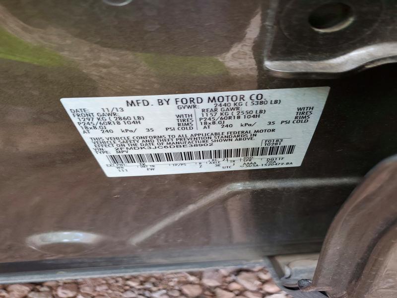 2013 Ford Edge მანქანა იყიდება აუქციონზე, vin: 2FMDK3JC6DBE38902, აუქციონის ნომერი: 71247976