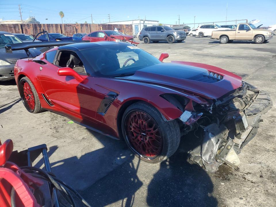 71509876 :رقم المزاد ، 1G1YU2D60F5605531 vin ، 2015 Chevrolet Corvette مزاد بيع