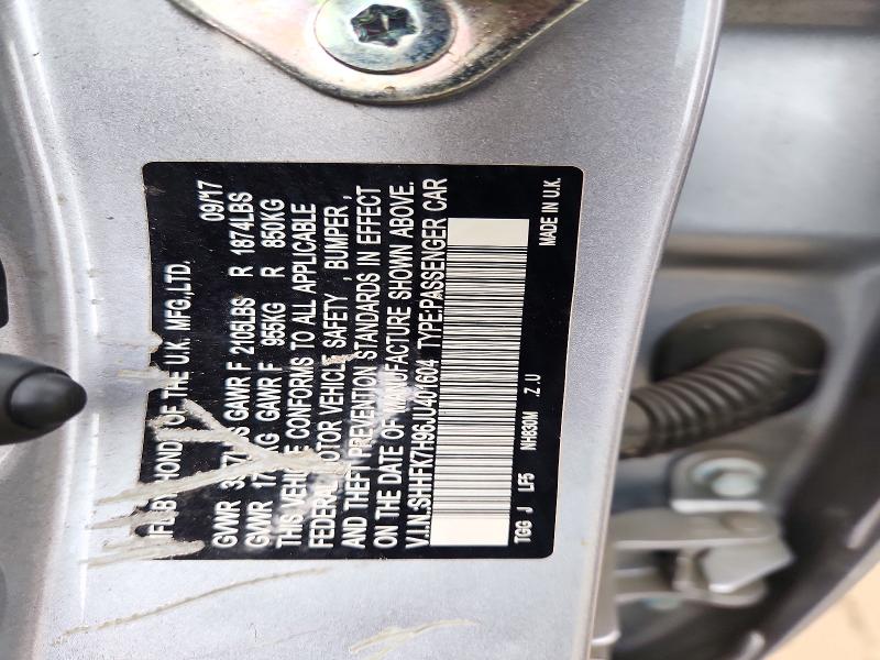 Продажа на аукционе авто 2018 Honda Civic, vin: SHHFK7H96JU401604, номер лота: 72871536