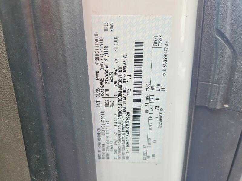 Продажа на аукционе авто 2025 Ford Transit 250, vin: 1FTBR1Y84SKB03928, номер лота: 70900856