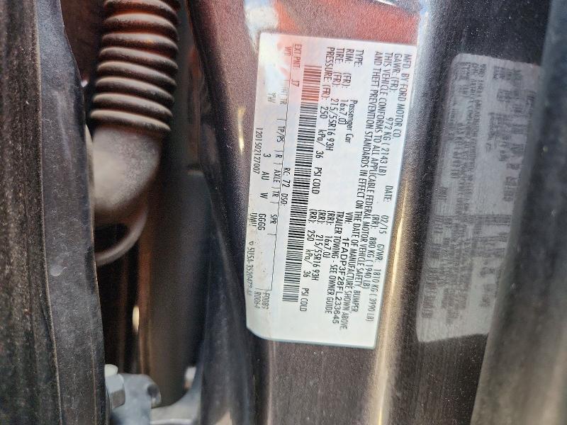 72148936 :رقم المزاد ، 1FADP3F28FL233645 vin ، 2015 Ford Focus مزاد بيع