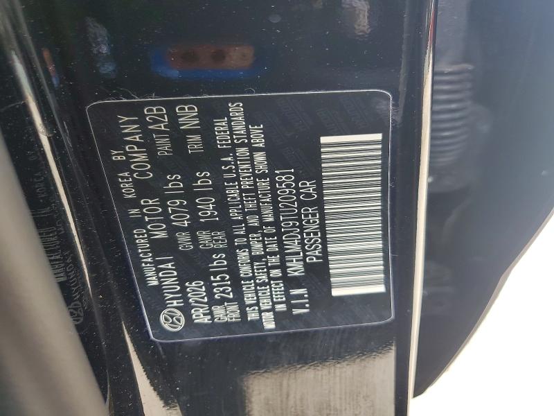 Aukcja sprzedaży 2026 Hyundai Elantra Hybrid, vin: KMHLM4DJ9TU209581, numer aukcji: 71646856