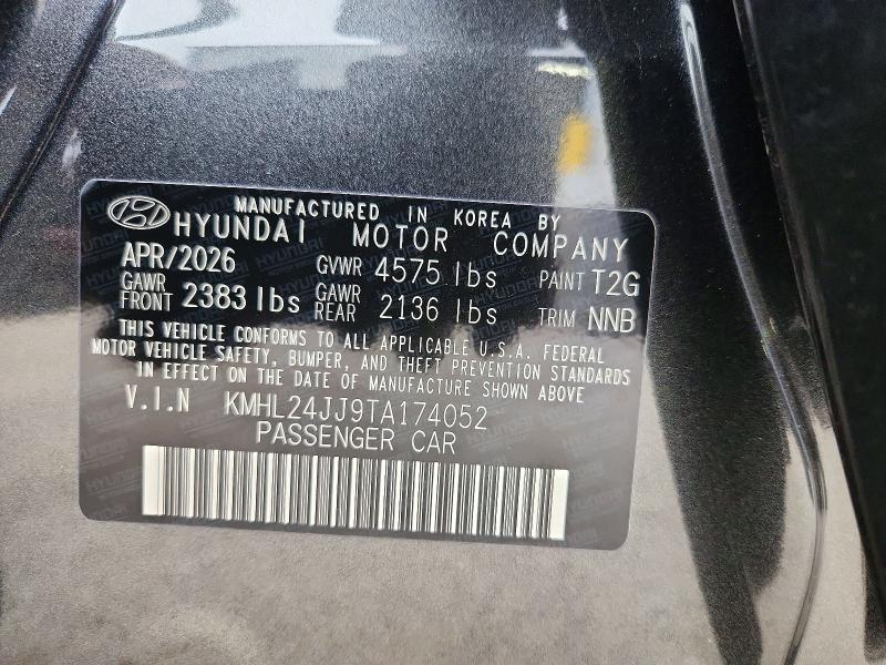 Aukcja sprzedaży 2026 Hyundai Sonata Hybrid, vin: KMHL24JJ9TA174052, numer aukcji: 72213636