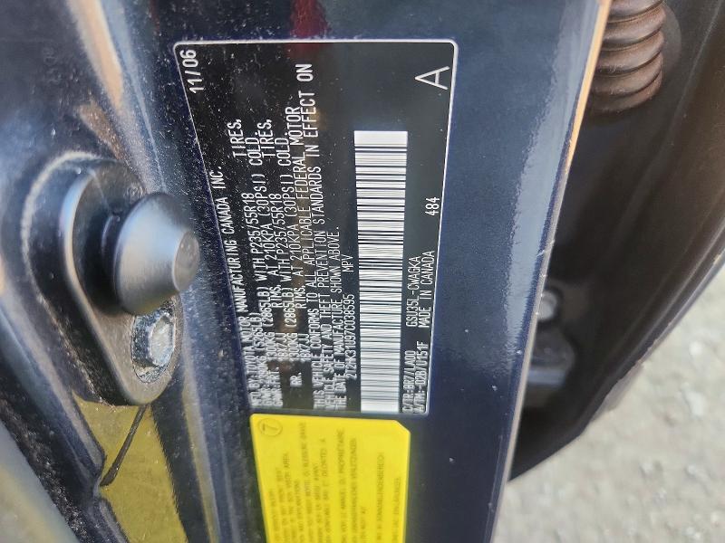 70369046 :رقم المزاد ، 2T2HK31U97C038595 vin ، 2007 Lexus Rx مزاد بيع