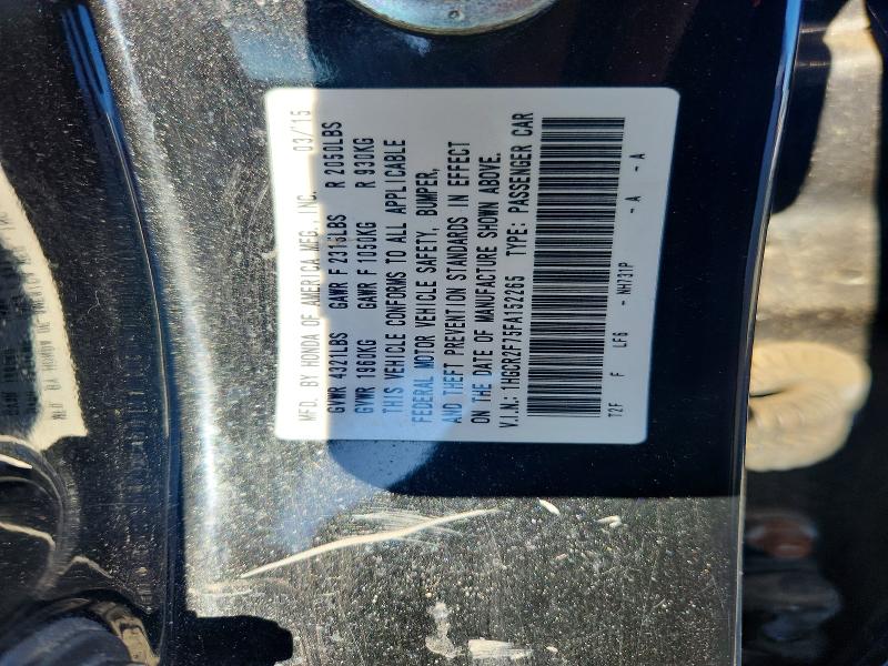 2015 Honda Accord მანქანა იყიდება აუქციონზე, vin: 1HGCR2F75FA152265, აუქციონის ნომერი: 71917276