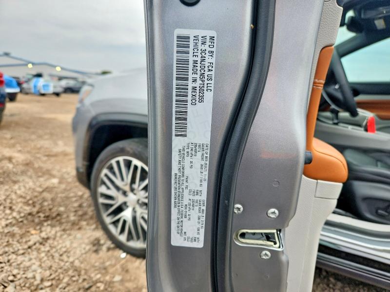 2023 Jeep Compass მანქანა იყიდება აუქციონზე, vin: 3C4NJDCN5PT502355, აუქციონის ნომერი: 70447336