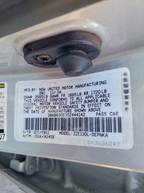 Продажа на аукционе авто 2005 Toyota Corolla, vin: 1NXBR30E35Z444142, номер лота: 71403526