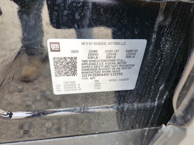 2025 Cadillac Xt4 მანქანა იყიდება აუქციონზე, vin: 1GYFZDR44SF132251, აუქციონის ნომერი: 71726196