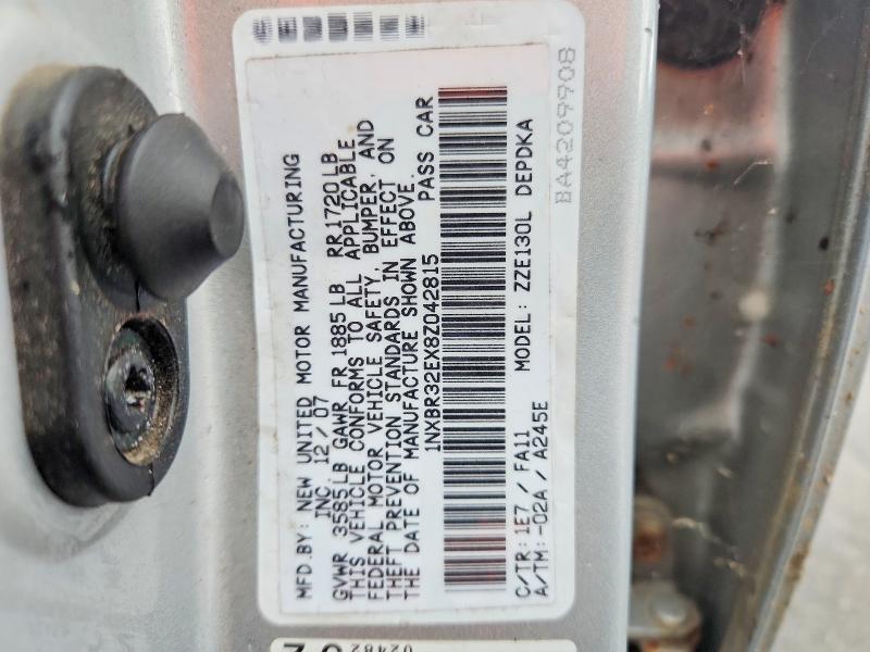 71449106 :رقم المزاد ، 1NXBR32EX8Z042815 vin ، 2008 Toyota Corolla مزاد بيع