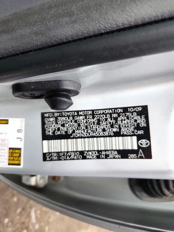Продаж на аукціоні авто 2010 Toyota Prius, vin: JTDKN3DU9A5083876, номер лоту: 72694966